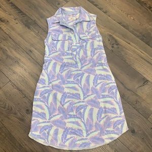 Vineyard Vines Island Palm Margo Shirt Dress Size 4